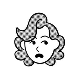 Illustrated portrait of Rose